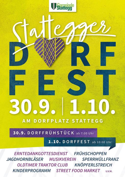 Stattegger Dorffest , 30.9. & 1.10.2023, Dorfplatz
